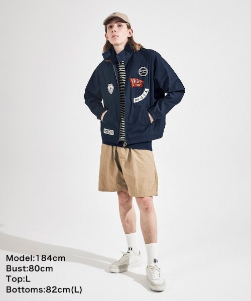 penguin BY MUNSINGWEAR（ペンギン バイ マンシングウェア）の「GOLF SWING TOP / ゴルフスウィングトップ（ブルゾン・メンズ・ベージュ/ネイビー・L/XL/M）」の20枚目の写真