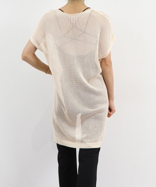 Miniministore(ミニミニストア)の「メッシュトップス ドルマンスリーブ韓国風(Tシャツ/カットソー・レディース・ブラック/ブラウン/ホワイト/ベージュ・FREE)」の21枚目の写真