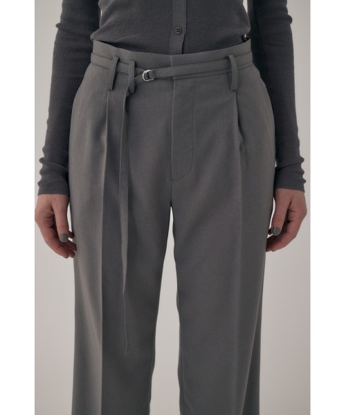 M_（エムアンダーバー）の「リサイクルポリエステル使用 ベルト付きスラックス（スラックス・レディース・グレー/オレンジ・2/1/0）」の8枚目の写真