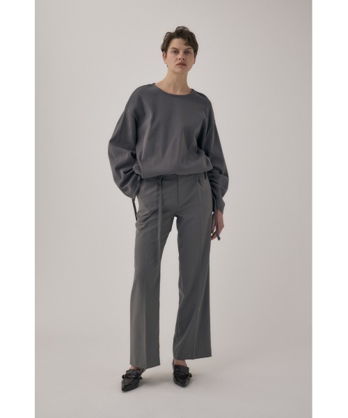 M_（エムアンダーバー）の「リサイクルポリエステル使用 ベルト付きスラックス（スラックス・レディース・グレー/オレンジ・2/1/0）」の16枚目の写真