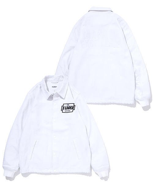 XLARGE(エクストララージ)の「HEAVY OX COACHES JACKET(ブルゾン・メンズ・ホワイト/ブラック/ネイビー・SMALL/X-LARGE/MEDIUM/LARGE)」の1枚目の写真