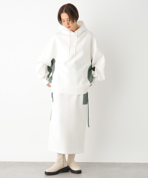 LEPSIM（レプシィム）の「異素材パーカー　992089（パーカー・レディース・オフホワイト/グレー/ブラック・FREE）」の8枚目の写真