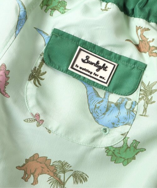 apres les cours（アプレレクール）の「【リンク】バラエティ総柄 トランクス水着（水着・キッズ・アイボリー/ブルー/ミント/イエロー・80/90/100/110/120/130/140）」の18枚目の写真