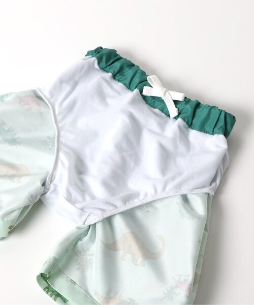 apres les cours（アプレレクール）の「【リンク】バラエティ総柄 トランクス水着（水着・キッズ・アイボリー/ブルー/ミント/イエロー・80/90/100/110/120/130/140）」の14枚目の写真