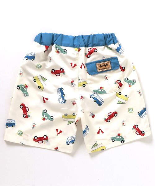 apres les cours（アプレレクール）の「【リンク】バラエティ総柄 トランクス水着（水着・キッズ・アイボリー/ブルー/ミント/イエロー・80/90/100/110/120/130/140）」の8枚目の写真