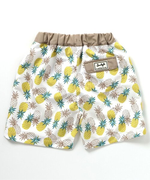 apres les cours（アプレレクール）の「【リンク】バラエティ総柄 トランクス水着（水着・キッズ・アイボリー/ブルー/ミント/イエロー・80/90/100/110/120/130/140）」の6枚目の写真