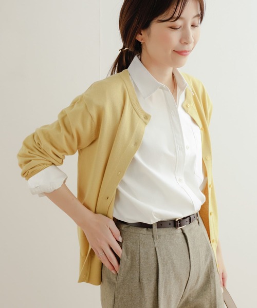 URBAN RESEARCH DOORS（アーバンリサーチドアーズ）の「コットンレギュラーカラーオーバーシャツ（シャツ/ブラウス・レディース・ストライプ/ホワイト・MEDIUM）」の5枚目の写真