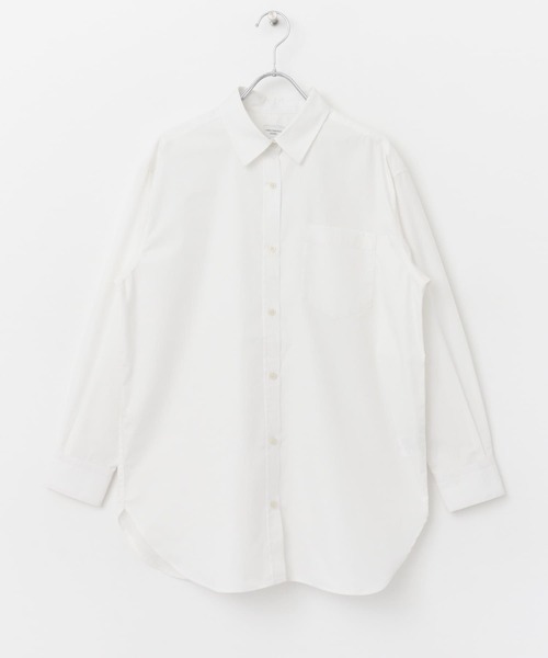 URBAN RESEARCH DOORS（アーバンリサーチドアーズ）の「コットンレギュラーカラーオーバーシャツ（シャツ/ブラウス・レディース・ストライプ/ホワイト・MEDIUM）」の9枚目の写真