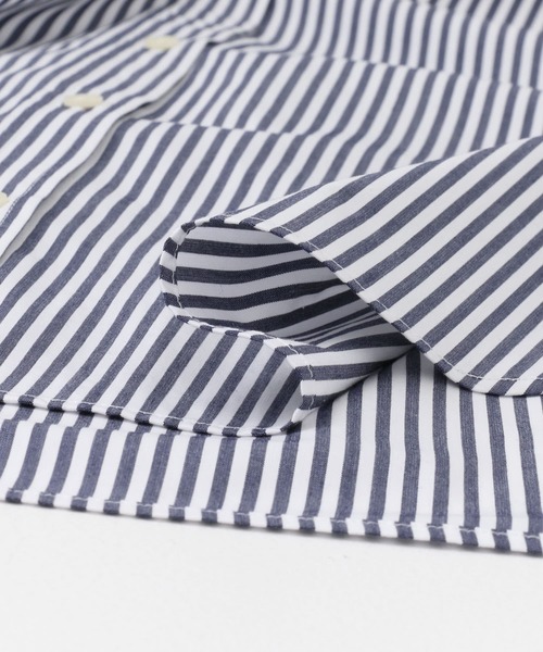 URBAN RESEARCH DOORS（アーバンリサーチドアーズ）の「コットンレギュラーカラーオーバーシャツ（シャツ/ブラウス・レディース・ストライプ/ホワイト・MEDIUM）」の3枚目の写真