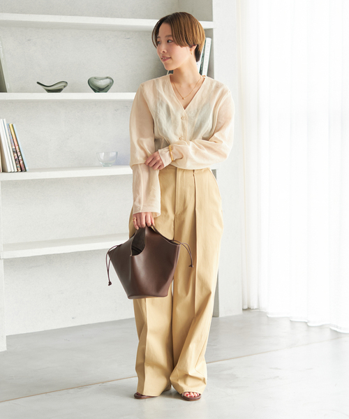 Plage  CHINO ワイド テーパード パンツ plage（プラージュ）の「CHINO ワイド テーパード パンツ