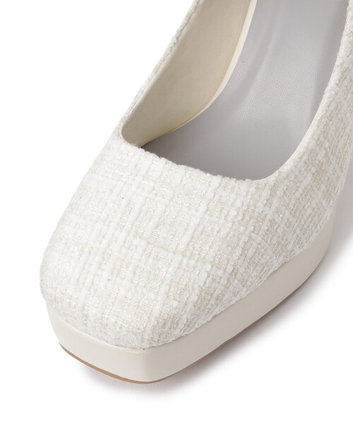 ESPERANZA（エスペランサ）の「スクエアトゥプラットフォームパンプス 結婚式二次会 パーティー24SS（パンプス・レディース・グレー系4/アイボリー系2/ブラック系4・23.5cm/23.0cm/22.5cm/22.0cm/24.5cm/24.0cm）」の17枚目の写真