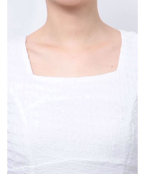 MERCURYDUO（マーキュリーデュオ）の「バックシャンカットワンピース（ワンピース・レディース・オフホワイト/ブラック/ラベンダー・SMALL/MEDIUM）」の16枚目の写真