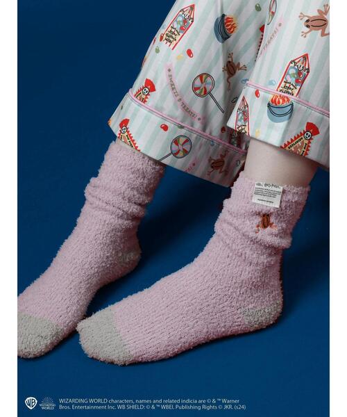 Green Parks(グリーンパークス)の「ハリーポッター/ワンポイントルームソックス(その他小物・レディース・アイボリー/ベージュ/ライトグレー/ピンク・FREE)」の4枚目の写真