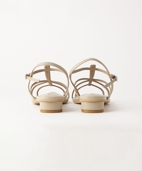 green label relaxing（グリーンレーベルリラクシング）の「ポインテッド ナロウベルト サンダル（2.5cmヒール）（サンダル・レディース・ブラック/ベージュ/ゴールド・S/M/L/XL）」の9枚目の写真