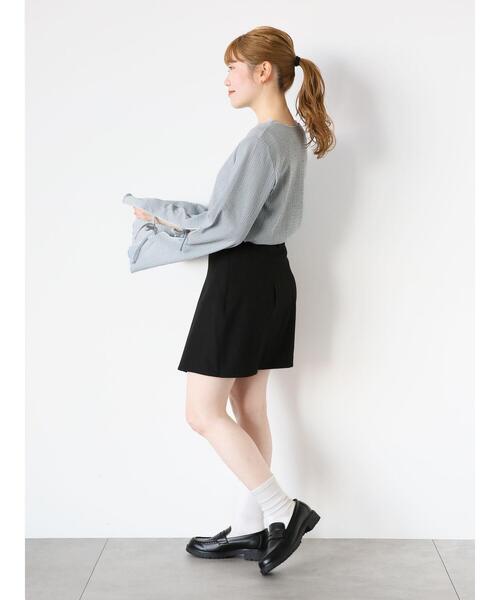 ehka sopo（エヘカソポ）の「袖リボンカットソー（Tシャツ/カットソー・レディース・キナリ/ブラック/グレー・F）」の10枚目の写真