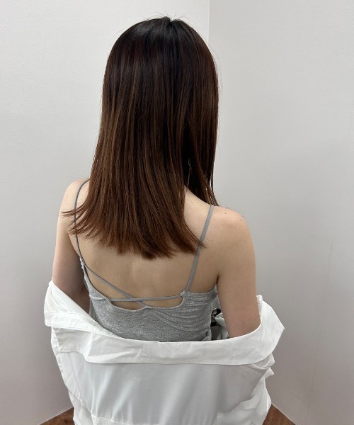 ISOOK(アイスー)の「【ISOOK / アイスー】バッククロスカップ付きキャミソール / ブラトップ カップ付きインナー インナーキャミZOZOTOWN限定(キャミソール・レディース・ブラック/グレー・FREE)」の14枚目の写真