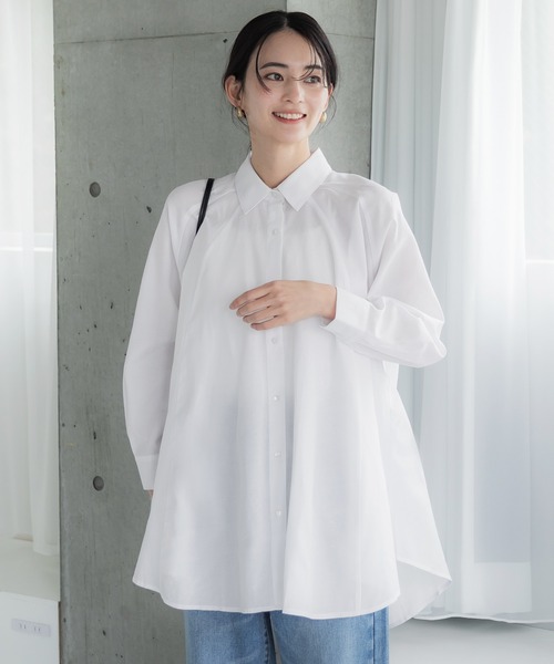Pheeta. ホワイト チュニックシャツ Pheeta | コットンリネン チュニック Vera WOMEN