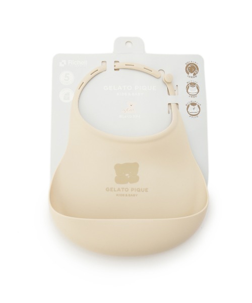 gelato pique(ジェラートピケ)の「【ラッピング済み】【BABY】ファーストディッシュセット&シリコンスタイSET(ベビーギフト・キッズ・ベージュ・FREE)」の3枚目の写真