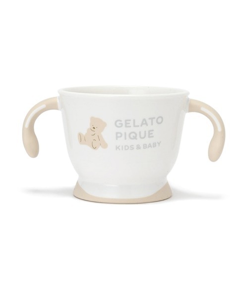 gelato pique(ジェラートピケ)の「【ラッピング済み】【BABY】ファーストディッシュセット&シリコンスタイSET(ベビーギフト・キッズ・ベージュ・FREE)」の7枚目の写真