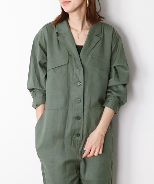 JEANASIS UNIVERSAL OVERALL つなぎ　ベージュF JEANASIS UNIVERSAL OVERALL つなぎ ベージュF - メルカリ