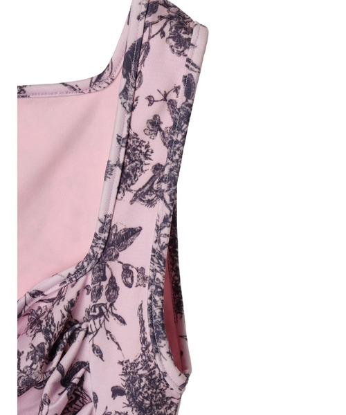 DURAS（デュラス）の「Flower pattern top（タンクトップ・レディース・ホワイト/ピンク/ブラック・FREE）」の7枚目の写真