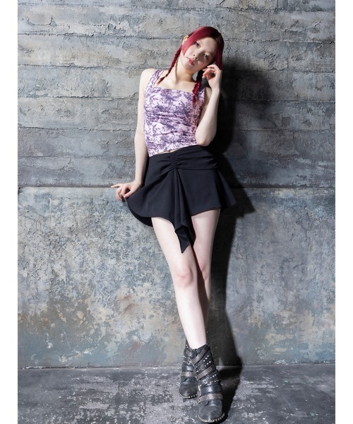 DURAS（デュラス）の「Flower pattern top（タンクトップ・レディース・ホワイト/ピンク/ブラック・FREE）」の11枚目の写真