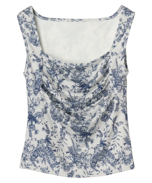 DURAS（デュラス）の「Flower pattern top（タンクトップ・レディース・ホワイト/ピンク/ブラック・FREE）」の12枚目の写真