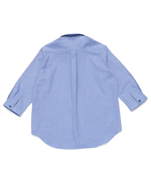 Pitta Re:)（ピッタリ）の「【Pitta Re:)】ふわっとガーゼシャツ 七分袖 綿100% レディースカジュアルシャツ（シャツ/ブラウス・レディース・スカイブルー・LL/L/M/S）」の4枚目の写真