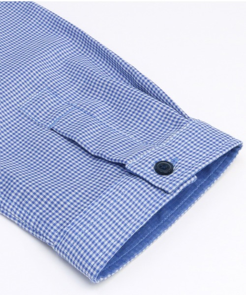 Pitta Re:)（ピッタリ）の「【Pitta Re:)】ふわっとガーゼシャツ 七分袖 綿100% レディースカジュアルシャツ（シャツ/ブラウス・レディース・スカイブルー・LL/L/M/S）」の3枚目の写真