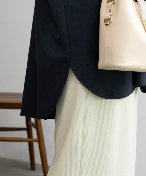 NAVY(ネイビー)の「【接触冷感・制菌加工】NAVY サラリ ピンタックチュニックプルオーバー シャツ見え(Tシャツ/カットソー・レディース・チャコールグレー/グレイッシュベージュ/ライトベージュ/ピンク系その他・L/M/S/XL)」の17枚目の写真