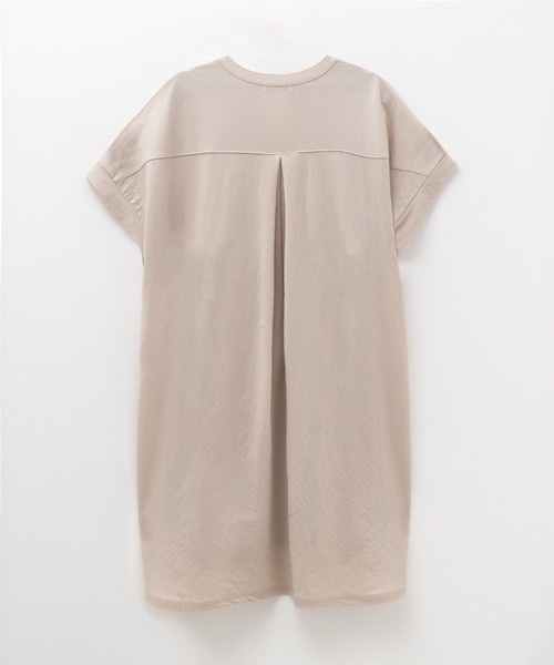 NAVY(ネイビー)の「【接触冷感・制菌加工】NAVY サラリ ピンタックチュニックプルオーバー シャツ見え(Tシャツ/カットソー・レディース・チャコールグレー/グレイッシュベージュ/ライトベージュ/ピンク系その他・L/M/S/XL)」の21枚目の写真