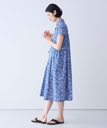 LIBERTY. - 6 LAMARINEFRANCAISE リバティ LIBERTY ワンピース 青 LIBERTYプリントBlue Tapestryワンピース｜ワンピース