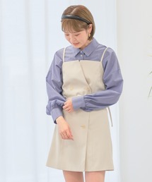 earth music&ecology | トレンチ風キャミミニワンピース(ワンピース)