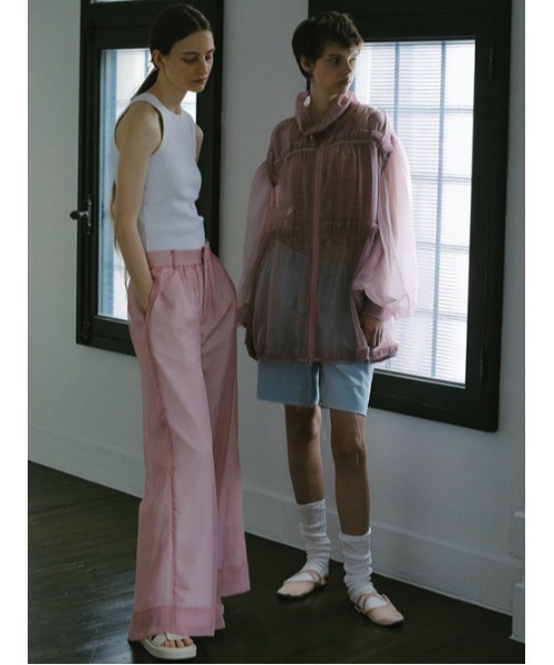 AMAIL(アマイル)の「Angel eary blouson(ブルゾン・レディース・グレイッシュベージュ/ピンク・FREE)」の11枚目の写真