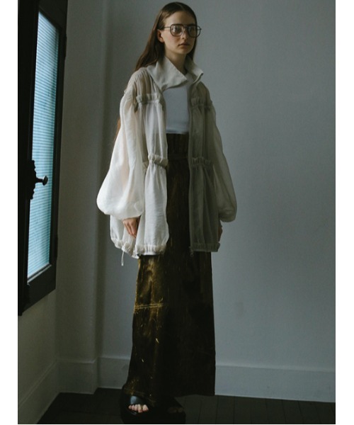 AMAIL(アマイル)の「Angel eary blouson(ブルゾン・レディース・グレイッシュベージュ/ピンク・FREE)」の6枚目の写真