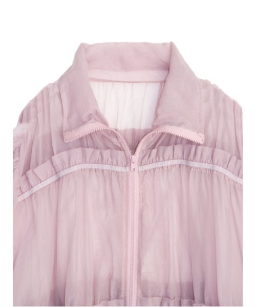 AMAIL(アマイル)の「Angel eary blouson(ブルゾン・レディース・グレイッシュベージュ/ピンク・FREE)」の15枚目の写真