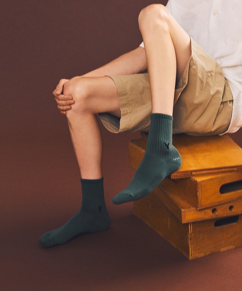 YUQRI（ユクリ）の「【YUQRI】first step（ソックス/靴下・メンズ・ネイビー/ベージュ/イエロー/ホワイト/レッド/ブラック/オリーブ/グレー/チャコールグレー/オレンジ/サンドベージュ/ダークネイビー/レッド系その他/グリーン/ダークブラウン・S/M/L）」の8枚目の写真