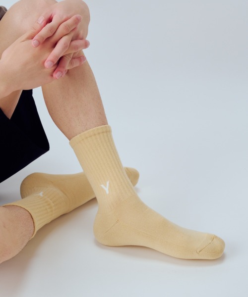 YUQRI（ユクリ）の「【YUQRI】first step（ソックス/靴下・メンズ・ネイビー/ベージュ/イエロー/ホワイト/レッド/ブラック/オリーブ/グレー/チャコールグレー/オレンジ/サンドベージュ/ダークネイビー/レッド系その他/グリーン/ダークブラウン・S/M/L）」の7枚目の写真