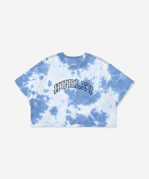 tシャツ Hurley/ハーレー Tシャツ 半袖 ショート丈 クロップ丈 アーチロゴ プリント ヘビーウェイト WSS2421021 レディース Hurley ハーレー レディース Tシャツ 半袖 ショート丈 クロップ