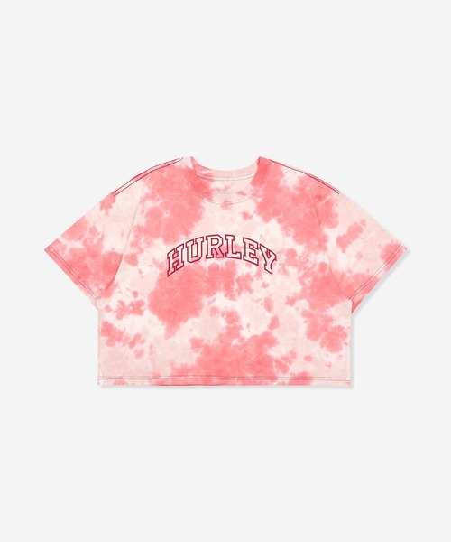 tシャツ 「Hurley/ハーレー」W ARC LOGO CROP TEE　レディースヘビーウェイトTシャツ　クロップ丈 レディース Hurley/ハーレー】W ARC LOGO CROP TEE レディース
