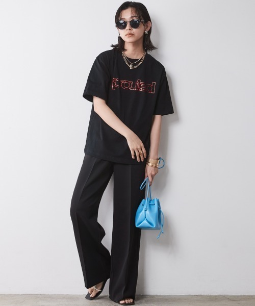 CHIC STYLE（シックスタイル）の「【販売終了】＜大きいサイズ＞リラックスワイドパンツ シックスタイル（その他パンツ・レディース・ブラック/ブラウン・5L/4L/3L/LL/L）」の14枚目の写真