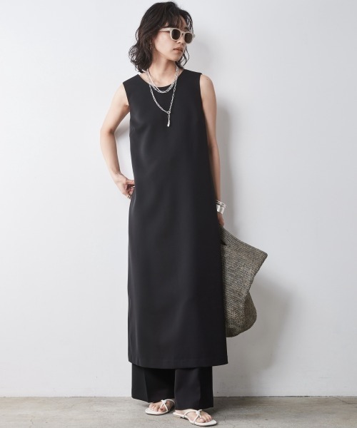 CHIC STYLE（シックスタイル）の「【販売終了】＜大きいサイズ＞リラックスワイドパンツ シックスタイル（その他パンツ・レディース・ブラック/ブラウン・5L/4L/3L/LL/L）」の6枚目の写真