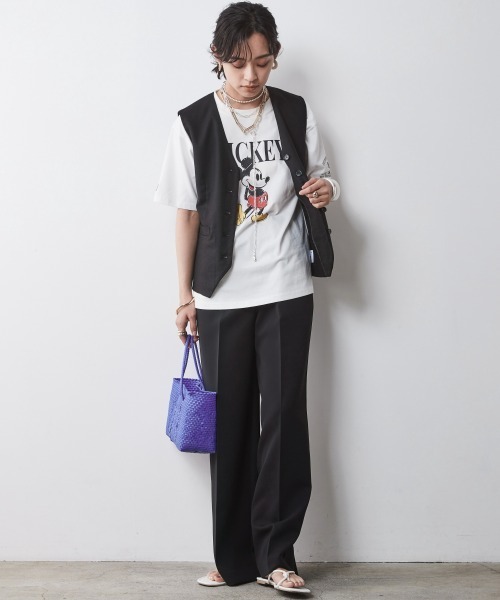 CHIC STYLE（シックスタイル）の「【販売終了】＜大きいサイズ＞リラックスワイドパンツ シックスタイル（その他パンツ・レディース・ブラック/ブラウン・5L/4L/3L/LL/L）」の8枚目の写真