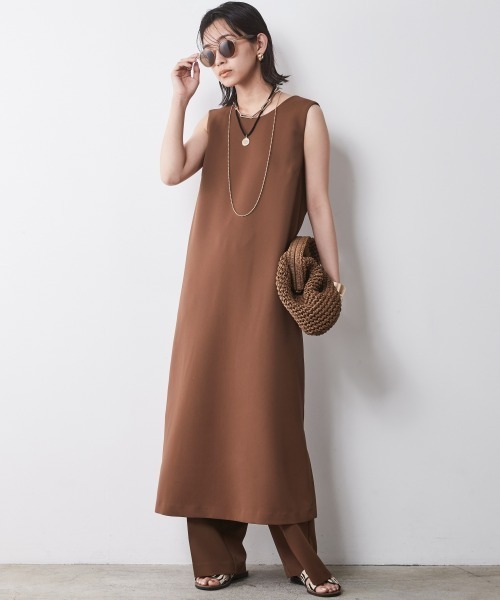 CHIC STYLE（シックスタイル）の「【販売終了】＜大きいサイズ＞リラックスワイドパンツ シックスタイル（その他パンツ・レディース・ブラック/ブラウン・5L/4L/3L/LL/L）」の18枚目の写真