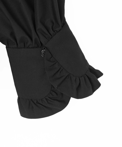 MILKFED.（ミルクフェド）の「BOW TIE COLLAR SHIRT（シャツ/ブラウス・レディース・ブラック/ブラウン/ライトグリーン・ONE SIZE）」の21枚目の写真