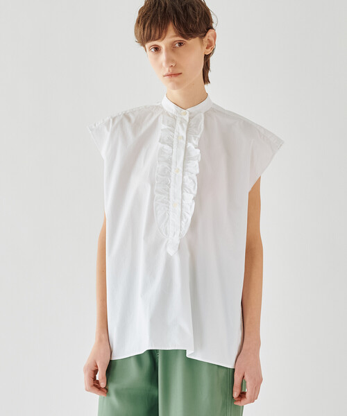 Bshop（ビショップ）の「SoSUE | フリルプルオーバーブラウス WOMEN 