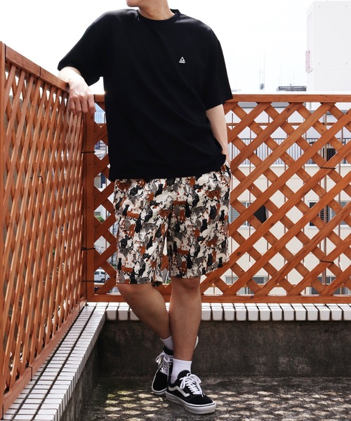 WESTSEA(ウエストシー)の「日本製 和風 アニマル ハーフパンツ(猫柄、犬柄)(その他パンツ・メンズ・キナリ/スミクロ/ネイビー/グリーン/ホワイト系その他/ネイビー系1/ブラック/グレー/ネイビー系/ホワイト系その他2/ベージュ/チャコール/サックスブルー・M/L)」の17枚目の写真