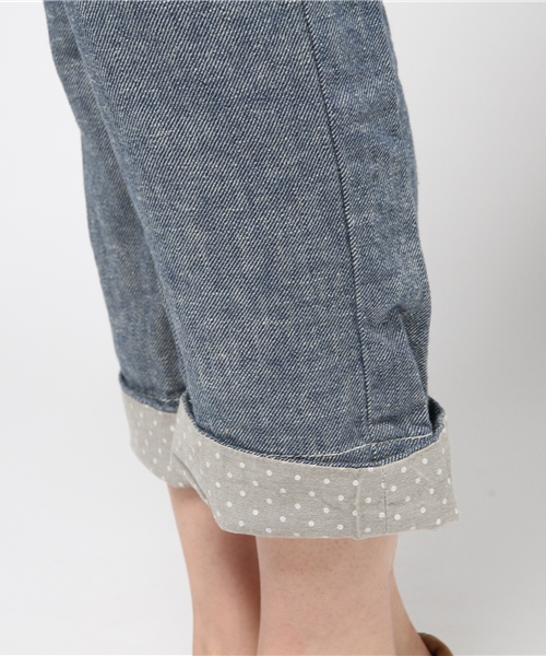 Westwood Outfitters（ウエストウッドアウトフィッターズ）の「【Westwood Outfitters】綿麻ダンガリー ベルト付きトラウザー（その他パンツ・レディース・カーキ/ブルー/ベージュ・SMALL/MEDIUM）」の10枚目の写真