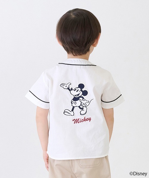petit main（プティマイン）の「【Disney】ベースボールシャツ（シャツ/ブラウス・キッズ・ネイビー/オフホワイト・80ｃｍ/90cm/100cm/110cm/120cm/130cm）」の9枚目の写真