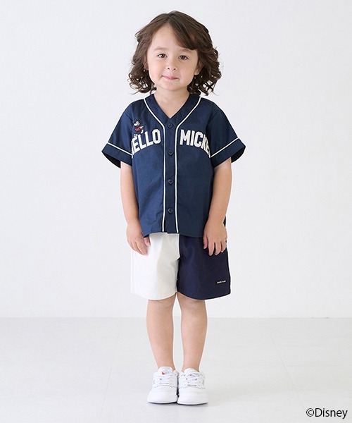 petit main（プティマイン）の「【Disney】ベースボールシャツ（シャツ/ブラウス・キッズ・ネイビー/オフホワイト・80ｃｍ/90cm/100cm/110cm/120cm/130cm）」の21枚目の写真